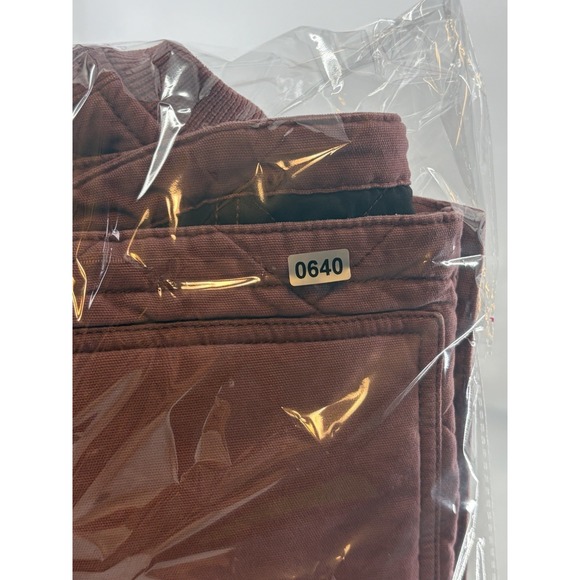 Carhartt Quilted Canvas Vest Women XS Mauve Pink Workwear Utility - Picture 14 of 14